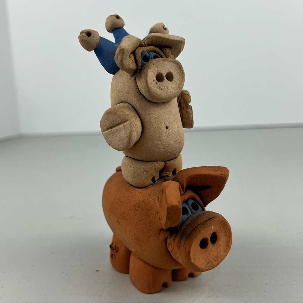 Studio Pottery Clay Pigs